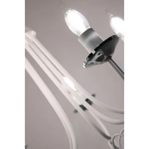 Szczegółowe zdjęcie nr 6 produktu Żyrandol w formie świecznika E237-Teliks - biały