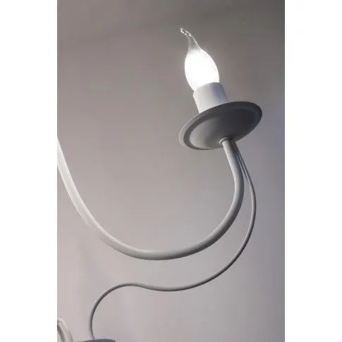 Szczegółowe zdjęcie nr 4 produktu Żyrandol świecznikowy E238-Avelino - biały