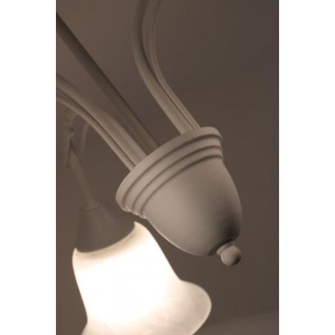 Szczegółowe zdjęcie nr 4 produktu Klasyczny żyrandol E262-Alpax - biały