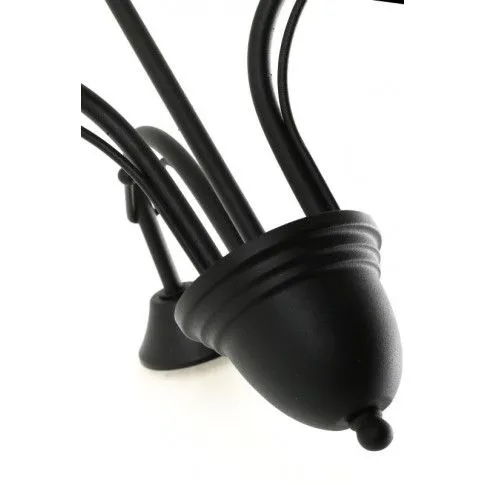 Szczegółowe zdjęcie nr 4 produktu Żyrandol w stylu klasycznym E262-Baros - czarny