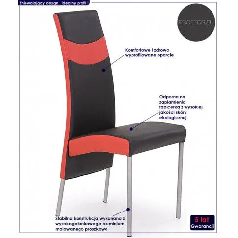 Fotografia Krzesło tapicerowane Tas - białe z kategorii Kuchnia i jadalnia