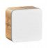 Wisząca kwadratowa szafka łazienkowa Borneo 2X - biały połysk