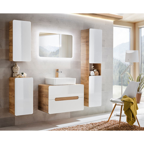Zdjęcie nowoczesny półsłupek łazienkowy wiszący  Borneo 5X - sklep Edinos.pl