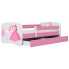różowe łóżko z księżniczka dla dziewczynki happy mix 2x