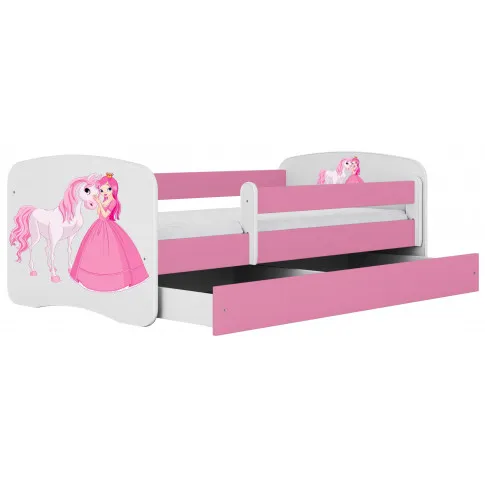 różowe łóżko z księżniczka dla dziewczynki happy mix 2x