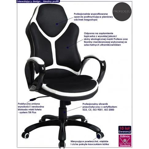 Fotografia Fotel obrotowy Palmira - czarny z kategorii Strona główna