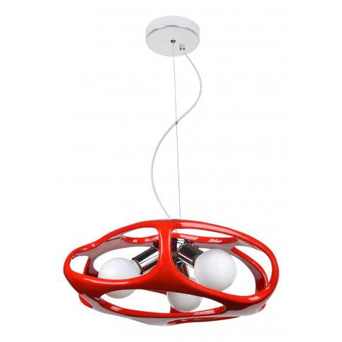 Zdjęcie produktu Designerska lampa wisząca E322-Amani - czerwony.