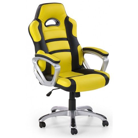 Zdjęcie produktu Fotel obrotowy Dager - żółty.