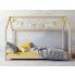 Szczegółowe zdjęcie nr 5 produktu Drewniane łóżko dziecięce domek Olaf 90x200 - sosna