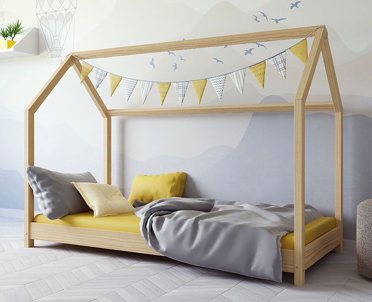 Skandynawskie łóżko domek dla dziecka Olaf
