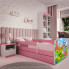 łóżko dziecięce różowe z materacem safari happy mix 2x