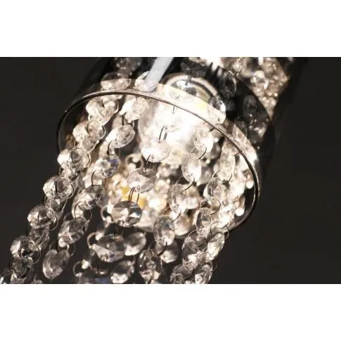Szczegółowe zdjęcie nr 5 produktu Szklana lampa wisząca glamour E373-Boni