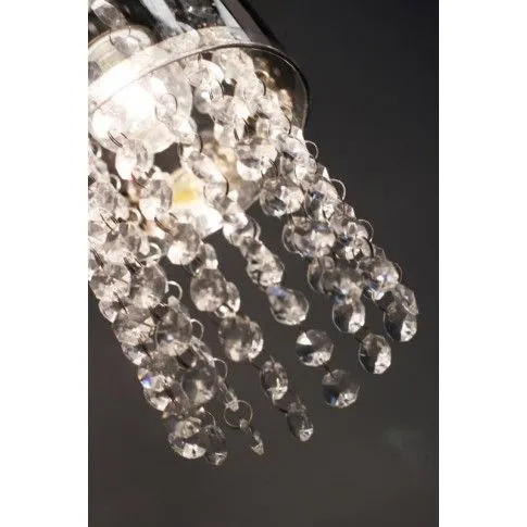 Szczegółowe zdjęcie nr 4 produktu Szklana lampa wisząca glamour E373-Boni