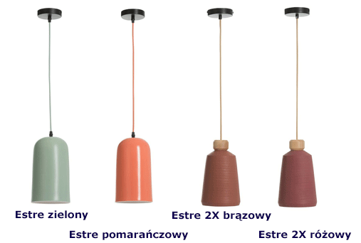 Designerskie zyrandole Estre - minimalistyczne
