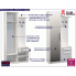 Fotografia Garderoba z lustrem Kaya 2X - biała  z kategorii Przedpokój