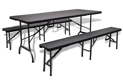 Produkt Zestaw mebli ogrodowych Atola - czarny