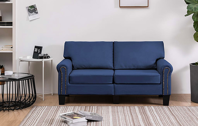 Dwuosobowa niebieska sofa Alaia 2X 