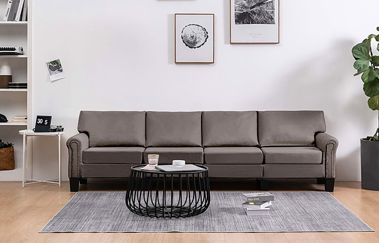 Czteroosobowa taupe sofa Alaia 4X