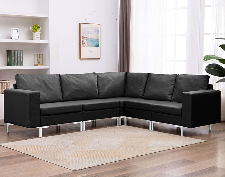 Zestaw wypoczynkowy czarny Seleo 5Q