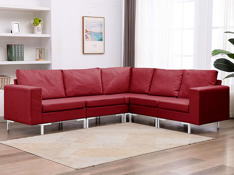 Zestaw wypoczynkowy czerwony Seleo 5Q