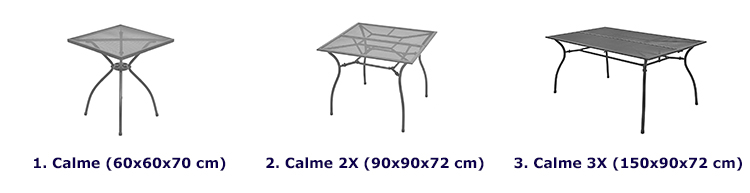 Produkt Stolik ogrodowy lub do kawiarni Calme 2X - antracytowy - zdjęcie numer 3