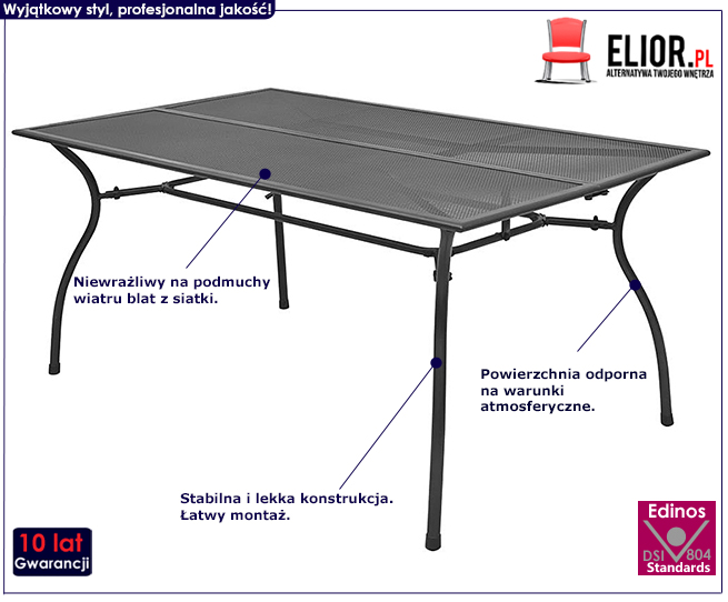Produkt Stolik ogrodowy lub do kawiarni Moliro 3X - antracytowy