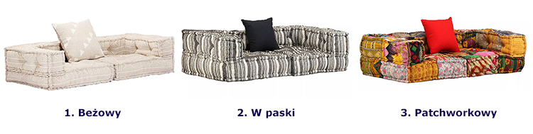 Produkt Dwuosobowa sofa modułowa w paski - Demri 2D