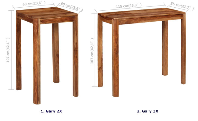 Produkt Rustykalny stolik barowy – Gary 3X