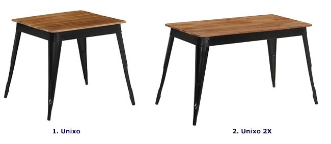 Produkt Stół z drewna akacjowego Unixo 2X – brązowy  - zdjęcie numer 2