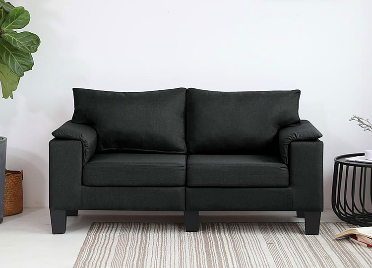 Sofa Ezof 2Q 2-osobowa czarna