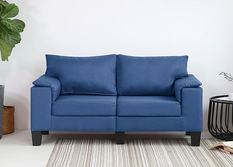 Sofa Ekilore 2Q 2-osobowa niebieska
