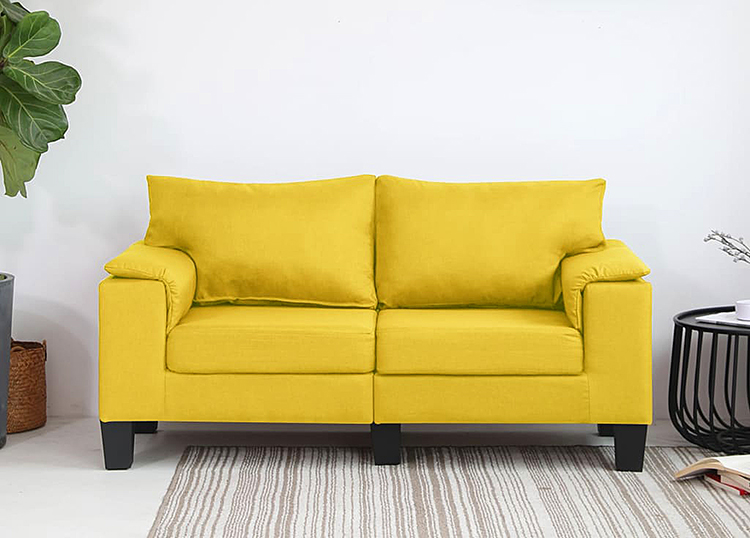 Sofa Ekilore 3Q 3-osobowa żółta
