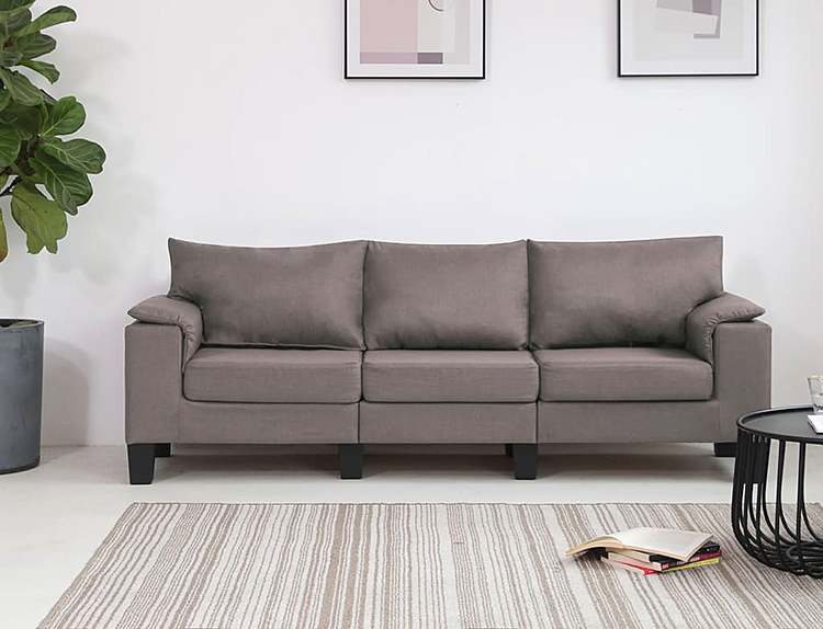 3-osobowa taupe sofa Ekilore 3Q 