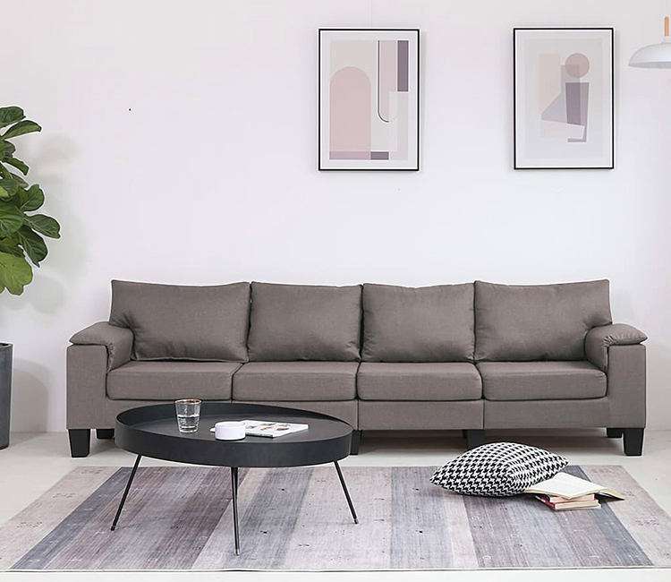 4-osobowa taupe sofa Ekilore 4Q