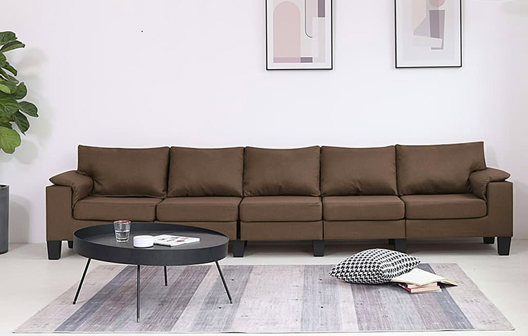 5-osobowa brązowa sofa Ekilore 5Q