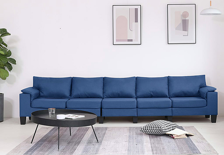 5-osobowa niebieska sofa Ekilore 5Q