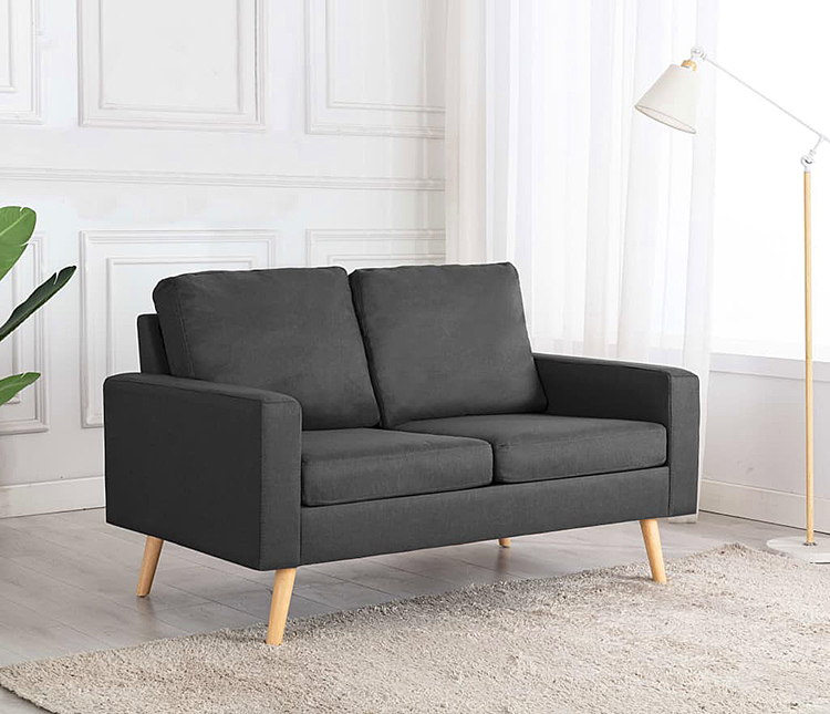 Ciemnoszara sofa z tkaniny Muria 2Q