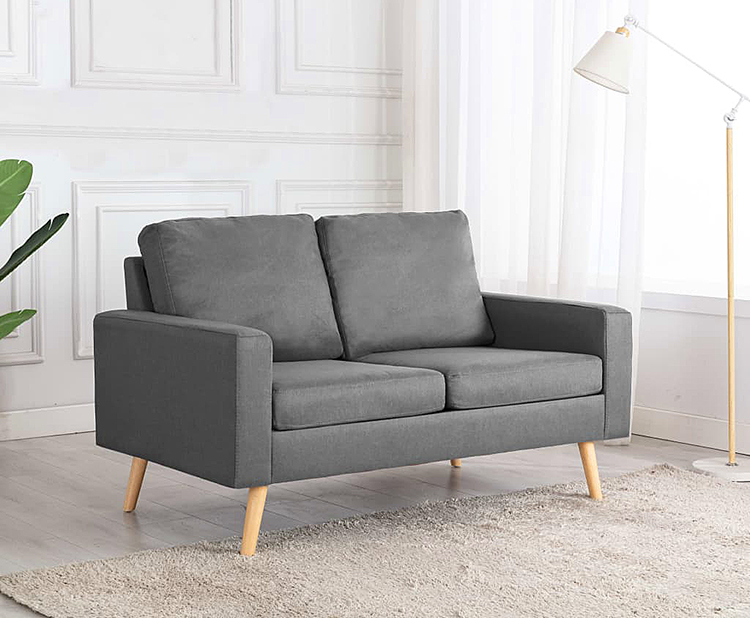 Jasnoszara sofa z tkaniny Eroa 2Q