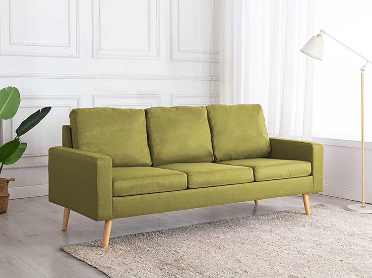Zielona sofa z tkaniny Eroa 3Q