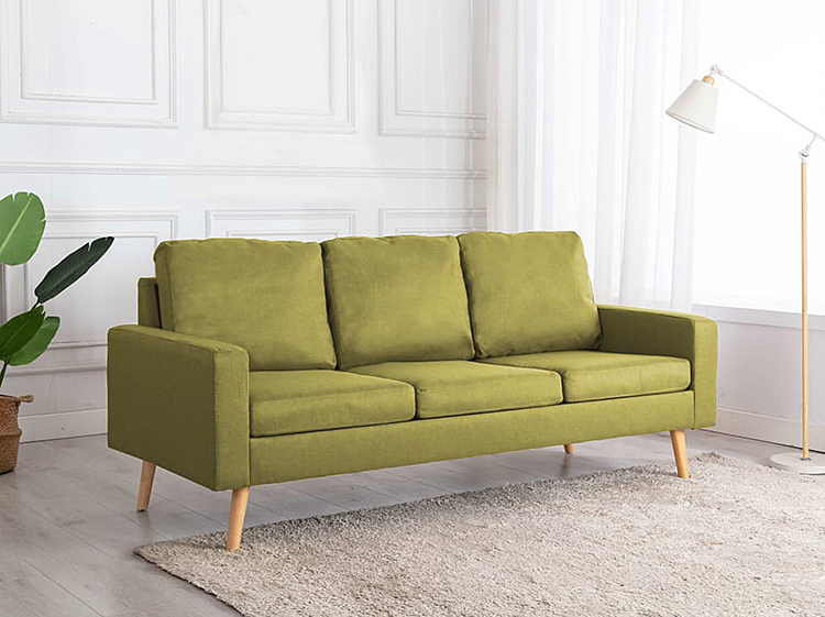 Zielona sofa z tkaniny Muria 3Q