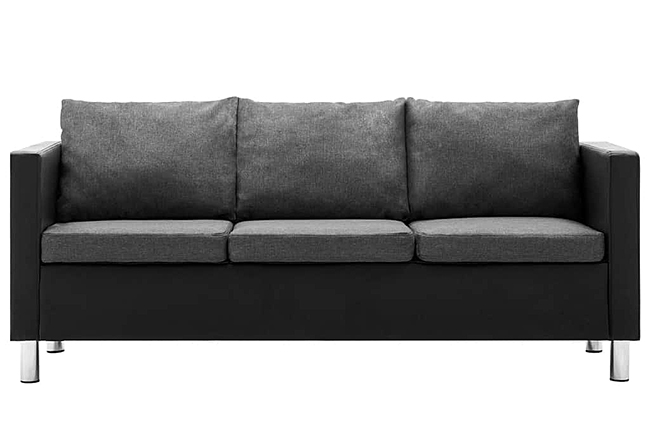 Produkt Atrakcyjna 3-osobowa sofa Karlo 3Q - czarno-jasnoszara - zdjęcie numer 2