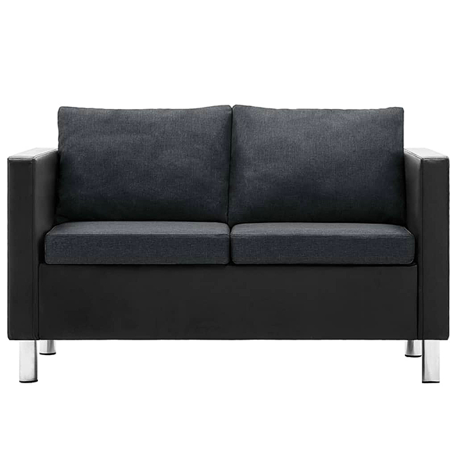 Produkt Atrakcyjna 2-osobowa sofa Karlo 2Q - czarno-ciemnoszara - zdjęcie numer 2
