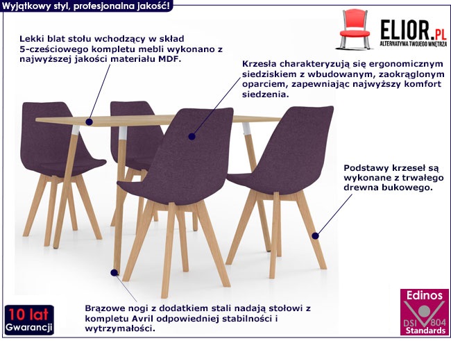 fioletowy zestaw avril