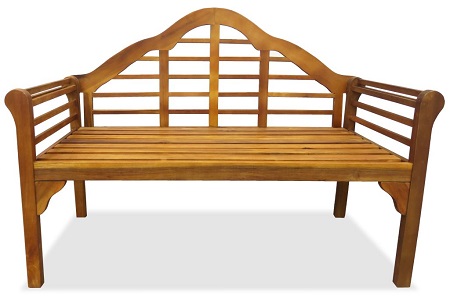 Produkt Drewniana zewnętrzna ławka ogrodowa Royale - brązowa