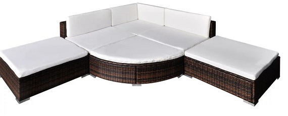 Produkt Brązowy zestaw wypoczynkowy do ogrodu - Fonat