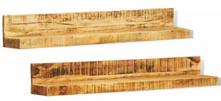 Produkt Zestaw drewnianych półek ściennych Gent - brązowy
