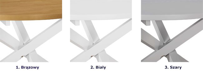 Produkt Stół okrągły ze skośnymi nogami Emis – biały - zdjęcie numer 2