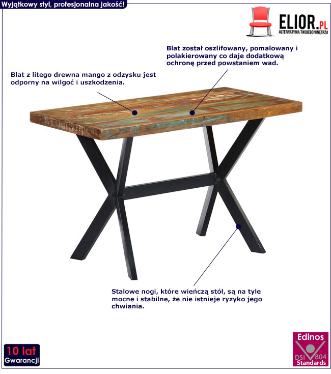 Produkt Drewniany stół drewniany – Kalis 2X