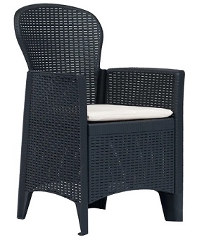 Produkt Zestaw mebli ogrodowych Deveni 5X - szary antracyt - zdjęcie numer 2