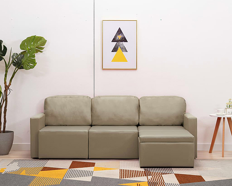 Sofa rozkładana cappuccino Odi 4Q